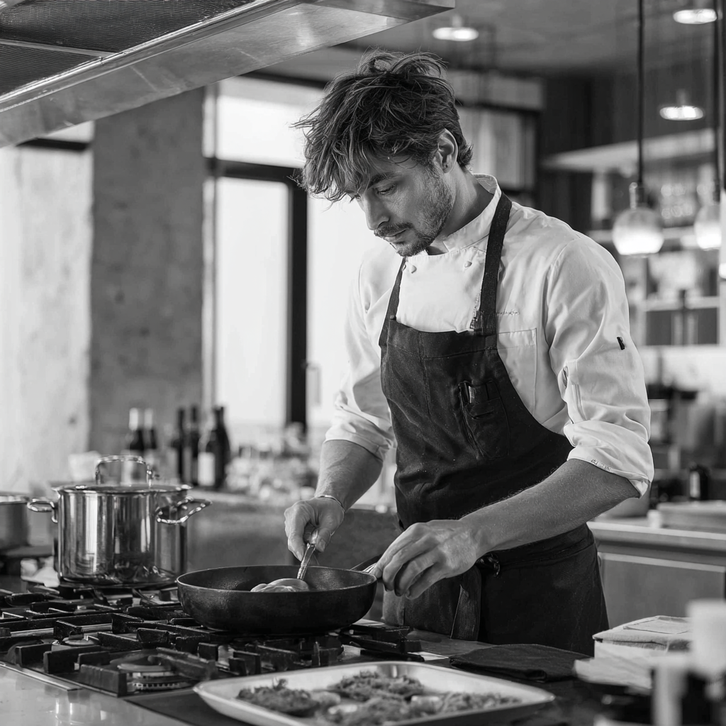 Chef italiano prepara ricette esclusive DORA Signature