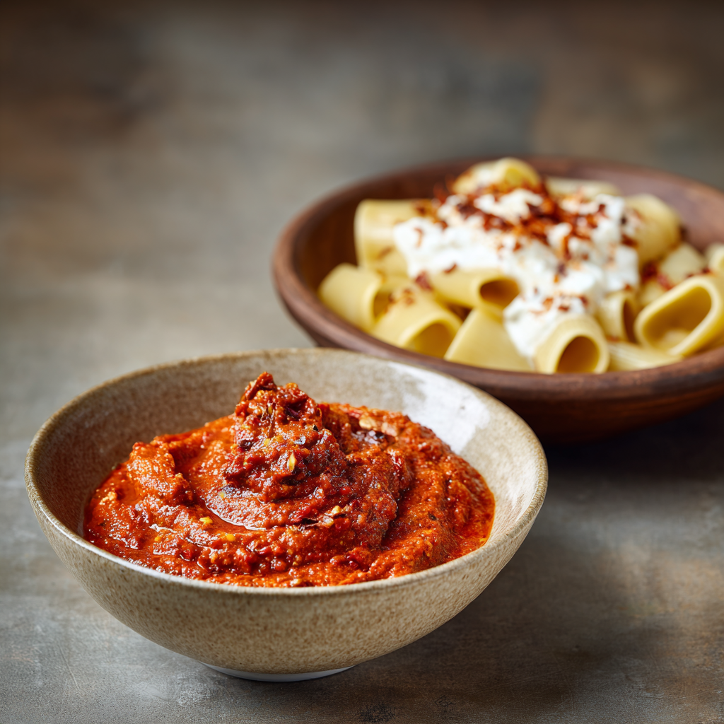 Sugo Nduja e Stracciatella DORA Signature - fusion calabrese pugliese